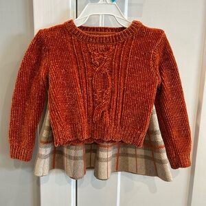 Tommy Bahama Rust Cable Knit Sweater and Skirt